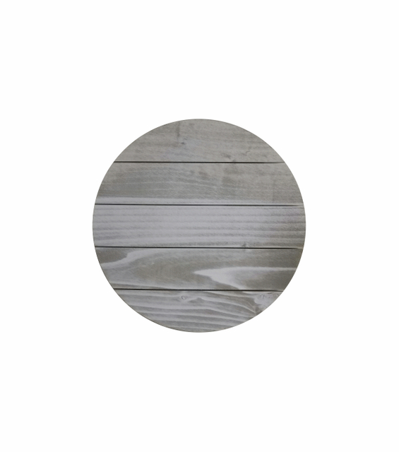 SIGN-WHITE WASH ROUND PALLET