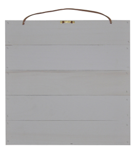 WHITE SQUARE SIGN 14X14