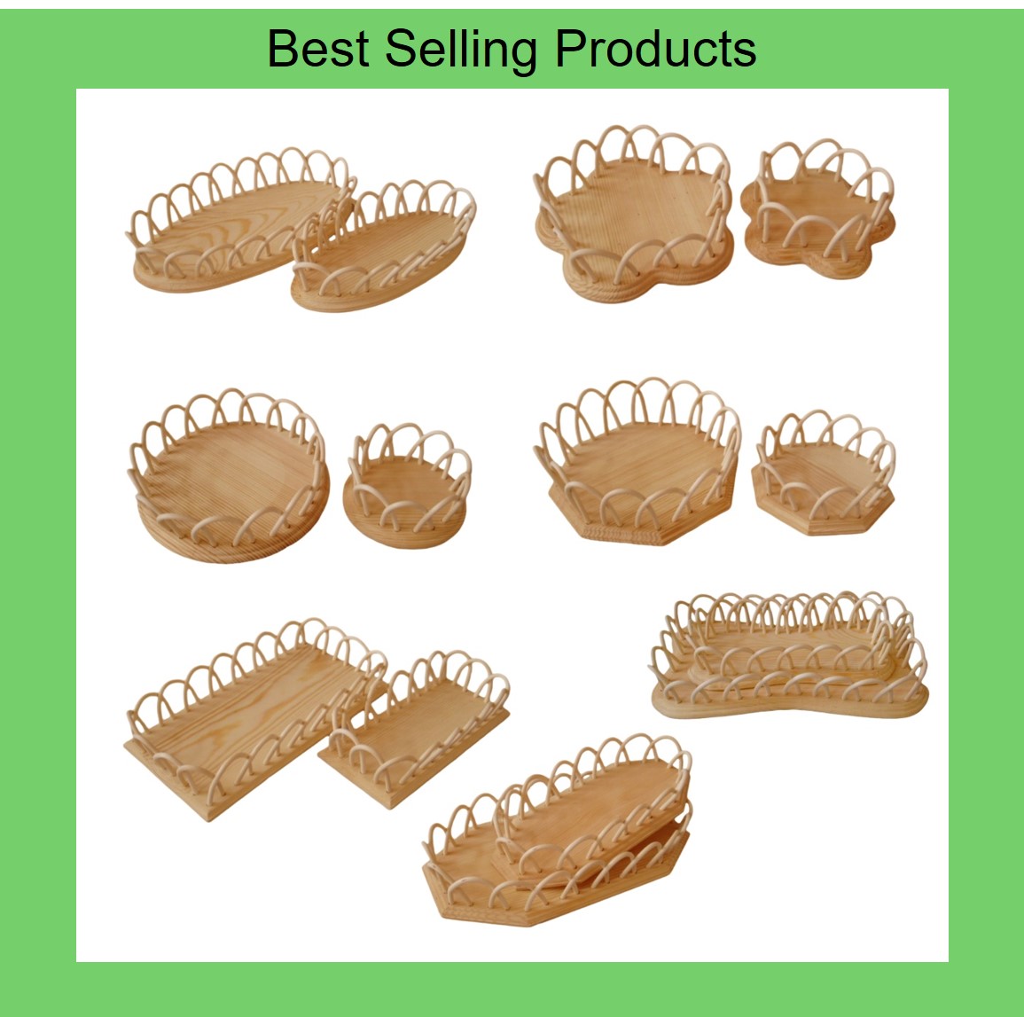 Rattan Edges Serving Tray-Best Selling Products