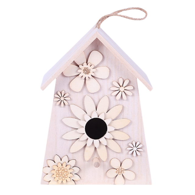Seasonal Wooden Birdhouse