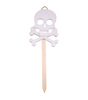 WOOD SKULL YARD SIGN
