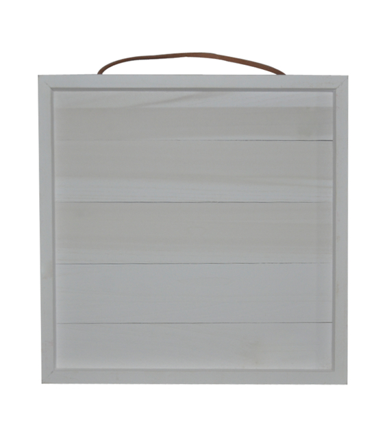 WHITE SQUARE SIGN 12X12