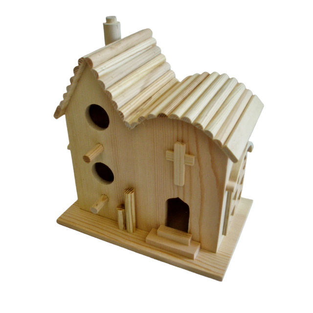 Church Wooden Birdhouse