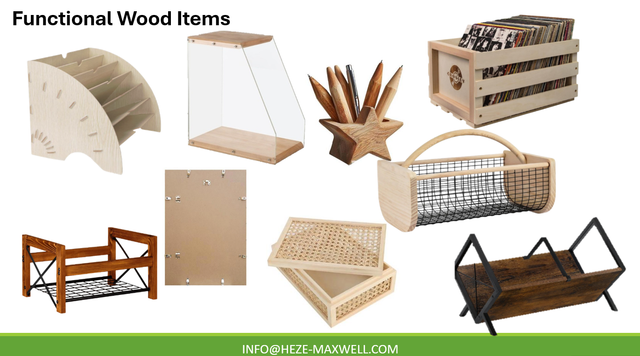 Functional Wood Items