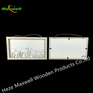 Wood Removable Frame Sign -Mushrooms