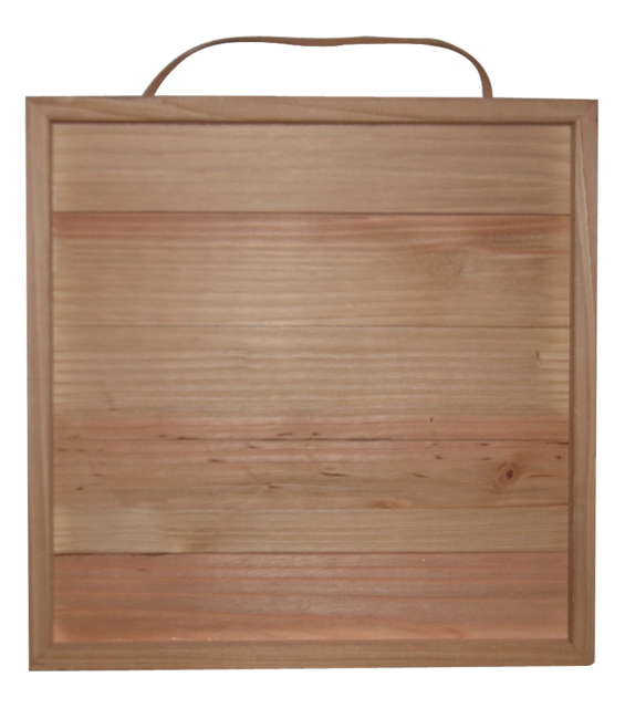 BROWN WOOD PALLET SIGN 12X12