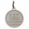 LASER WOOD-LAYERED ROUND UAS MEDAL