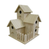 Multi-level Wooden Birdhouse