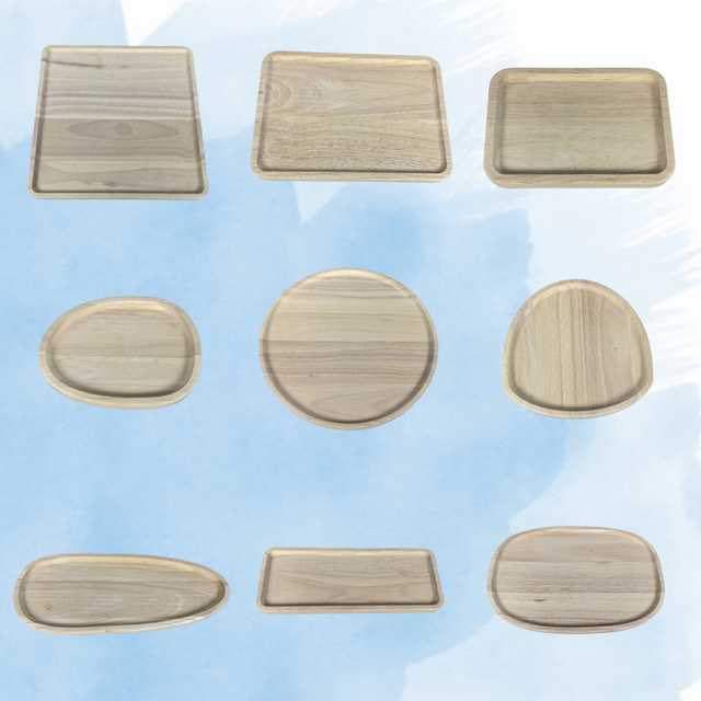 Rubber Wood Serving Tray