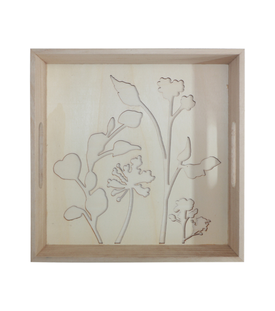 Wood Layered Flower Tray