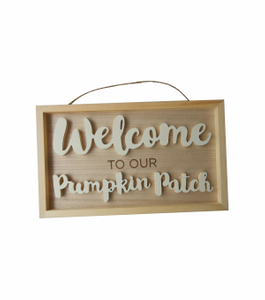FALL SIGN W/ LAYERED WELCOME TO PATCH