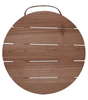 BROWN WOOD PALLET CIRCLE 12X12
