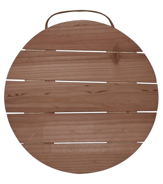 BROWN WOOD PALLET CIRCLE 12X12