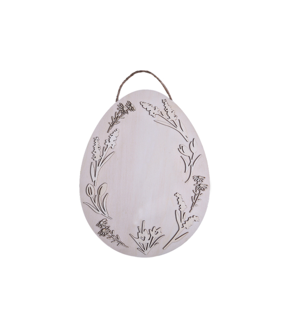 WALL DECOR EGG WITH FLOWERS