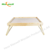 Wood Serving Tray with Folding Legs