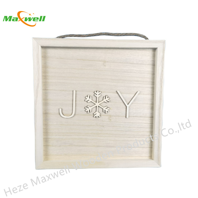 Wood Frame Sign-Joy