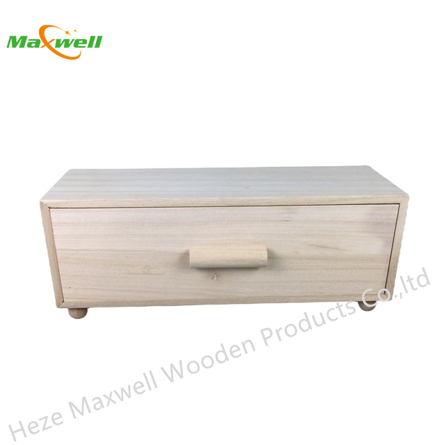 Wood Box With Drawer