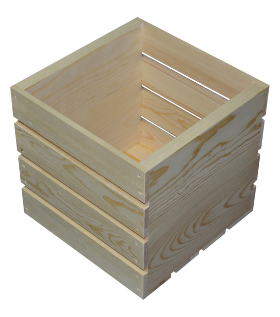 SQUARE BOX WOOD CRATE
