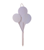 WOOD YARD SIGN BALLOONS