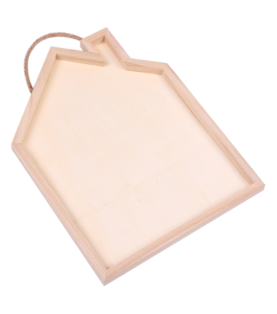 HOUSE SHAPE WOOD SIGN
