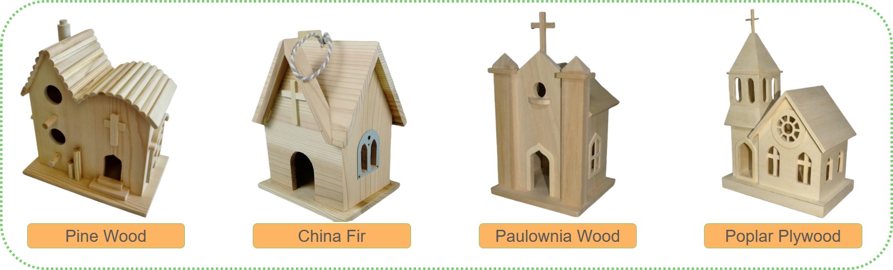 Church Birdhouse-Materials