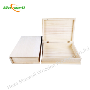 Wood Book Shape Box