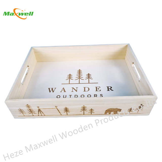 Wood Serving Tray-Forest