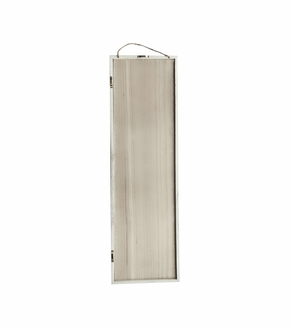 FALL WOOD SIGN WHITE WASH 31X9
