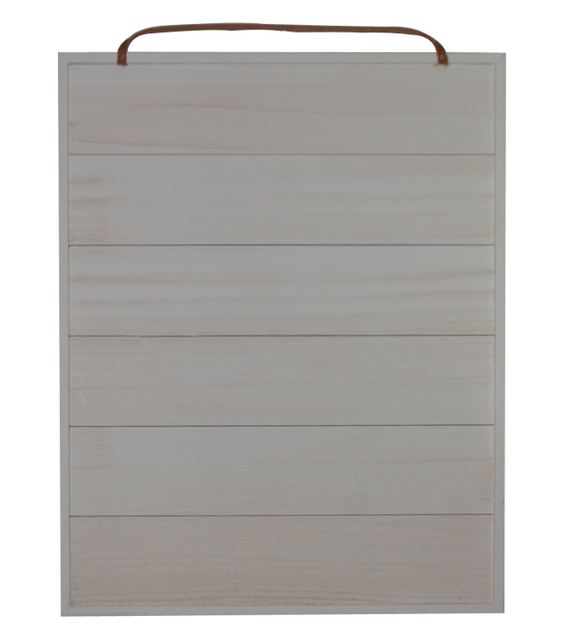 WHITE RECTANGLE SIGN WITH FRAME 20X16