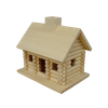 Log Cabin Wooden Birdhouse