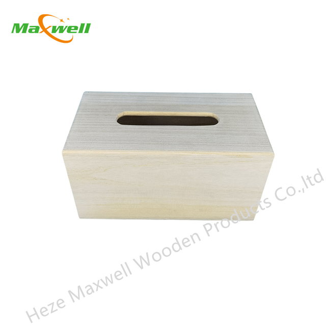 Wood Tissue Box-Rectangle