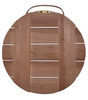 BROWN WOOD PALLET CIRCLE 12X12