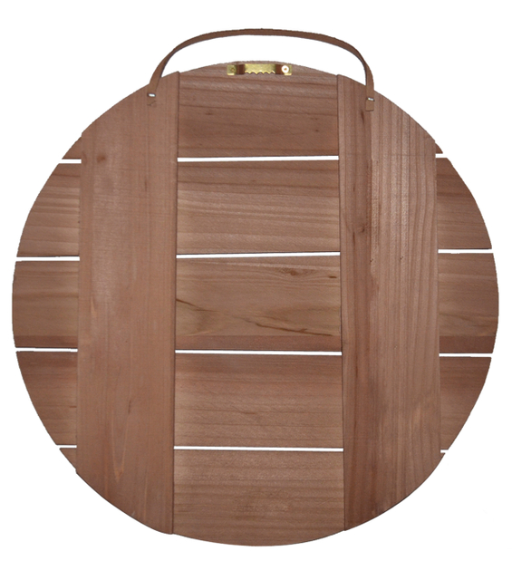 BROWN WOOD PALLET CIRCLE 12X12