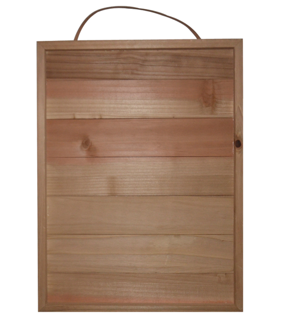 BROWN WOOD PALLET SIGN 16X12