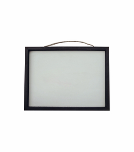 SURF-BLACK FRAME W NAT WOOD 16X20