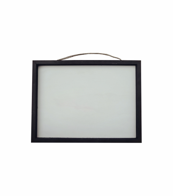SURF-BLACK FRAME W NAT WOOD 16X20
