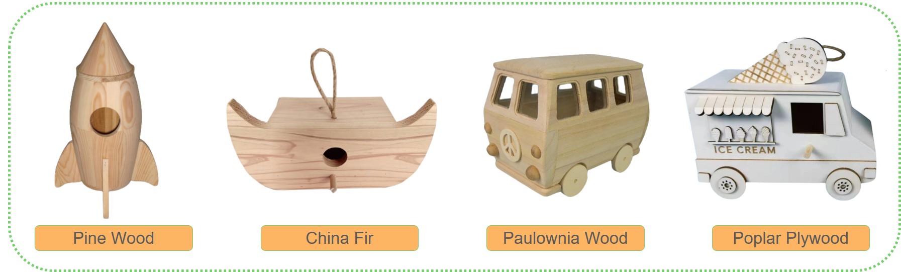 Vehicles Birdhouse-Materials