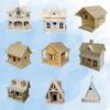 Log Cabin Wooden Birdhouse