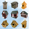 Outdoor Finished Wooden Birdhouse