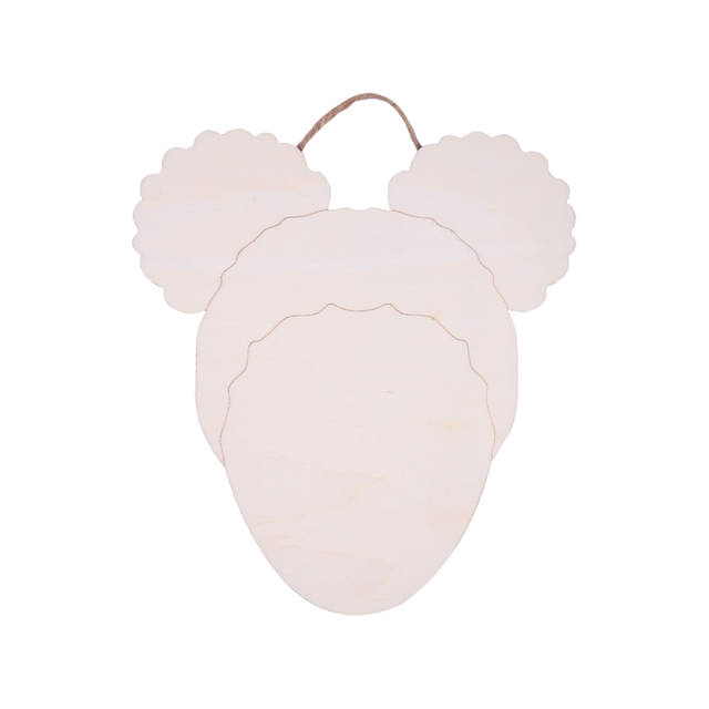 WOOD GIRL PLAQUE