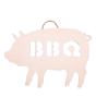 BBQ PIG LASER WOOD HANG