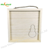 Wood Frame Sign-Snowman