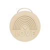 WOODSIGN LOVE RAINBOW