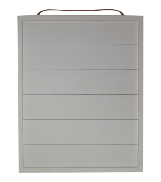 WHITE RECTANGLE SIGN WITH FRAME 20X16