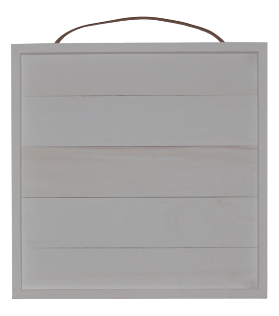 WHITE SQUARE SIGN 14X14