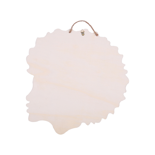 WOOD GIRL PROFILE PLAQUE