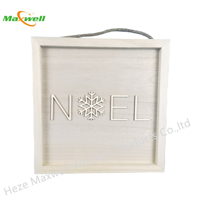 Wood Frame Sign-Noel