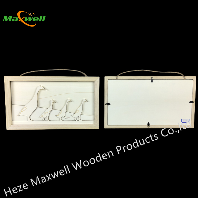 Wood Removable Frame Sign -Ducks