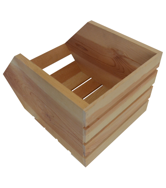 WOOD CRATE STACKABLE